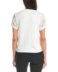 Tahari Asl Lace Front Top