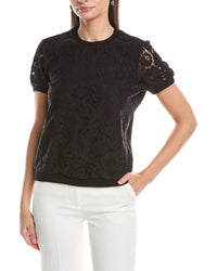 Tahari Asl Lace Front Top