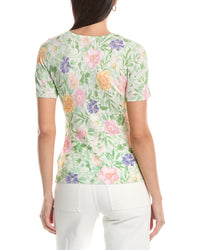 Tahari Asl Floral Sweater Top