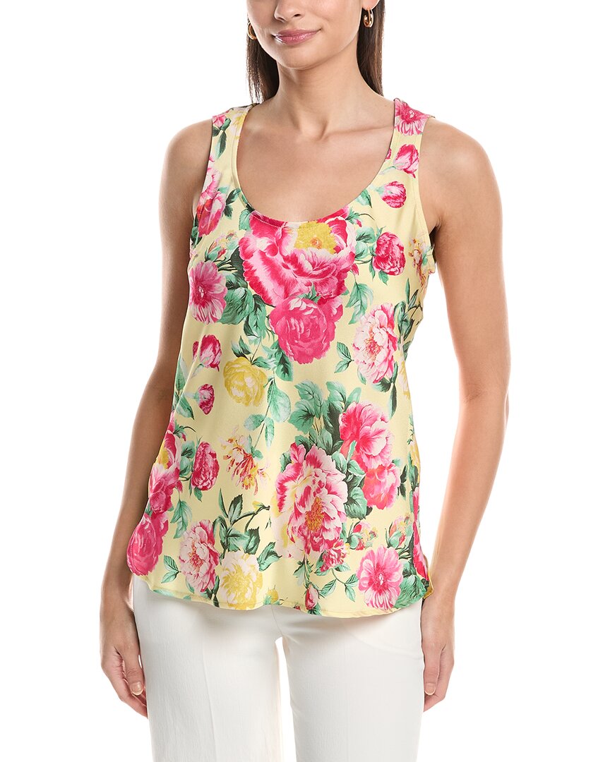 Tahari Asl Hammered Satin Tank