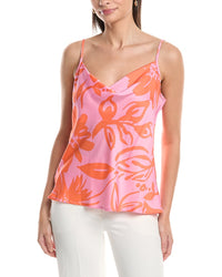 Tahari Asl Hammered Satin Tank