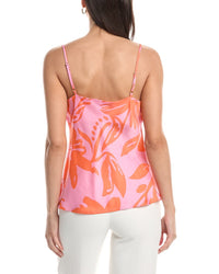 Tahari Asl Hammered Satin Tank