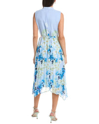 Tahari Asl Short Sleeve Midi Dress