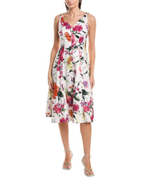 Tahari Asl Sleeveless Midi Dress