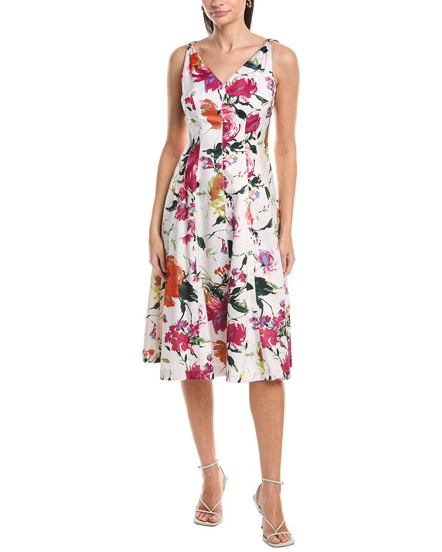 Tahari Asl Sleeveless Midi Dress