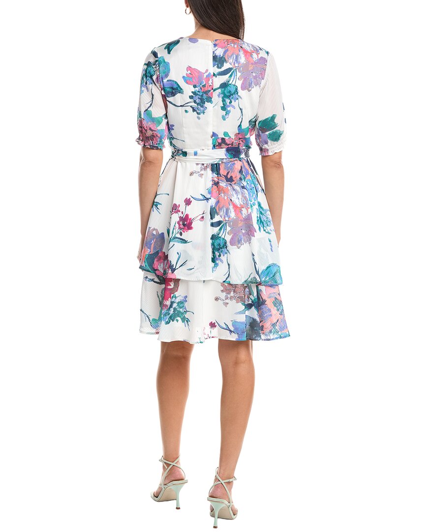 Tahari Asl Short Sleeve Mini Dress