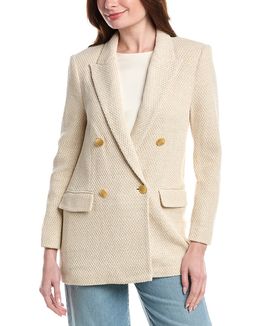 L'agence Riva Knit Double-Breasted Blazer