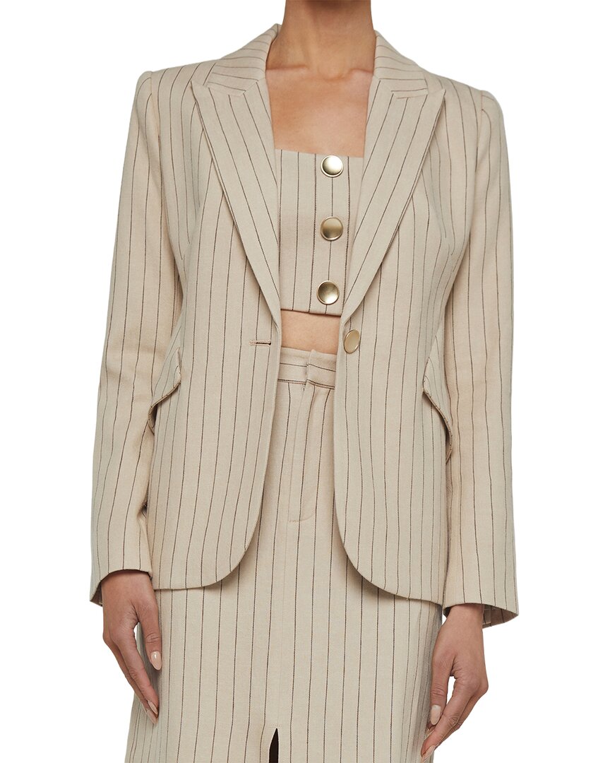 Lagence Chamberlain Linen-Blend Blazer