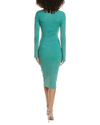 L'agence Boa Twisted Front Midi Dress