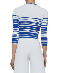 Lagence Yukio Striped Crop Top