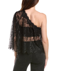 L'agence Vianna One Shoulder Lace Top