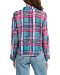 L'agence Cosette Crop Hi Low Shirt