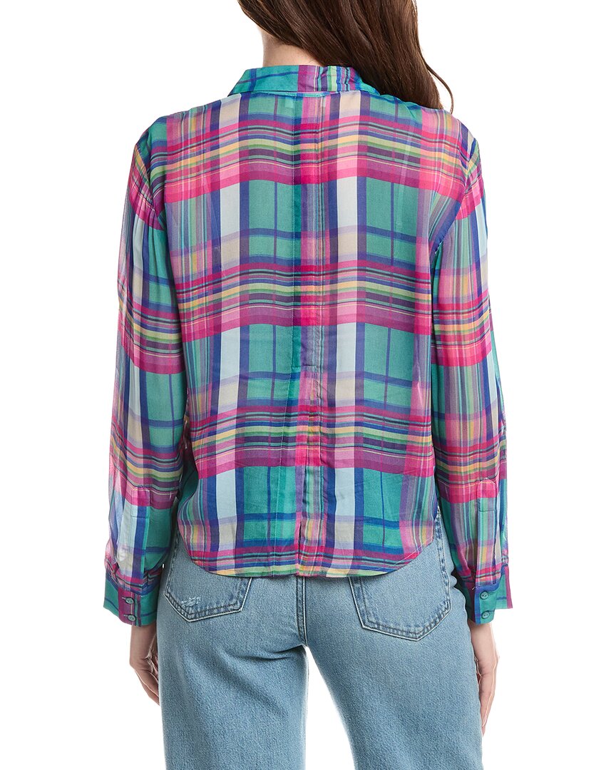 L'agence Cosette Crop Hi Low Shirt
