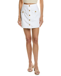 L'agence Kris Button Front Mini Skirt
