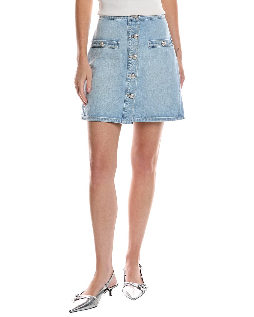 L’Agence Kris Button Front Mini Skirt
