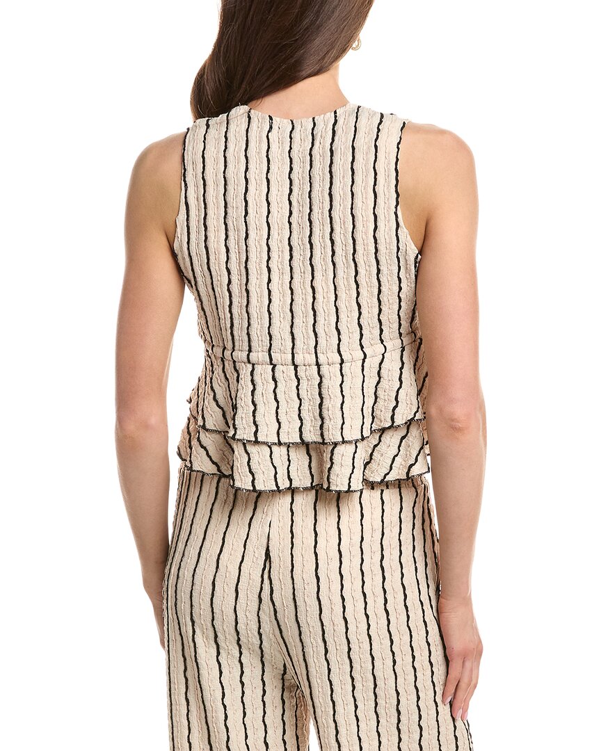 Vintage Havana Novelty Knit Tie Front Top