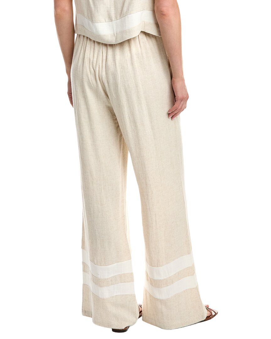 Vintage Havana Linen-Blend Wide Pant