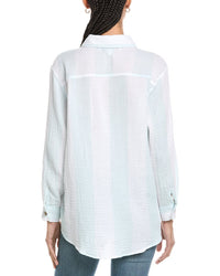 Vintage Havana Striped Gauze Button Down Shirt