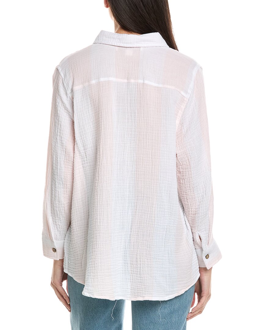 Vintage Havana Striped Gauze Button Down Shirt