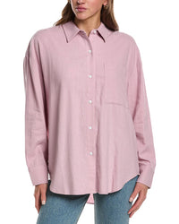 Electric & Rose Linen-Blend Boyfriend Shirt