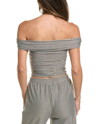 Surf Gypsy Lurex Rib Off-The-Shoulder Top