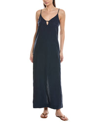 Onia V-Neck Linen-Blend Maxi Dress