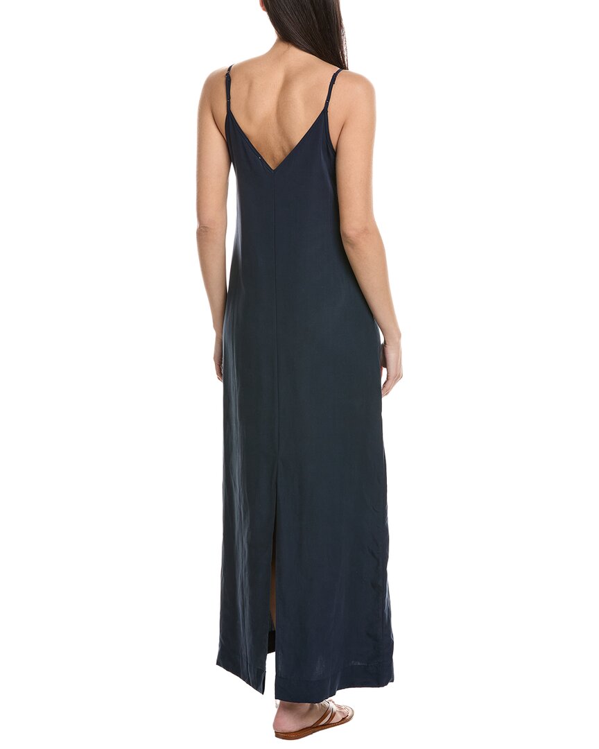 Onia V-Neck Linen-Blend Maxi Dress