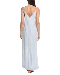 Onia V-Neck Linen-Blend Maxi Dress