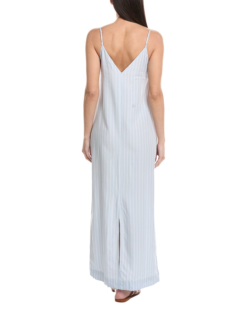 Onia V-Neck Linen-Blend Maxi Dress