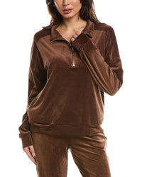 Knit Riot Knit Riot Velour 1/4-Zip Pullover