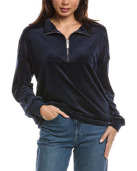 Knit Riot Knit Riot Velour 1/4-Zip Pullover