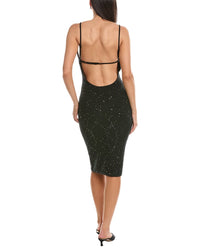 Guizio Amelia Sequin Wool-Blend Knit Dress
