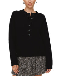 Bella Dahl Bella Dahl Button Placket Wool & Cashmere-Blend Sweater