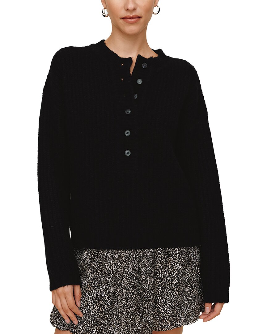 Bella Dahl Bella Dahl Button Placket Wool & Cashmere-Blend Sweater