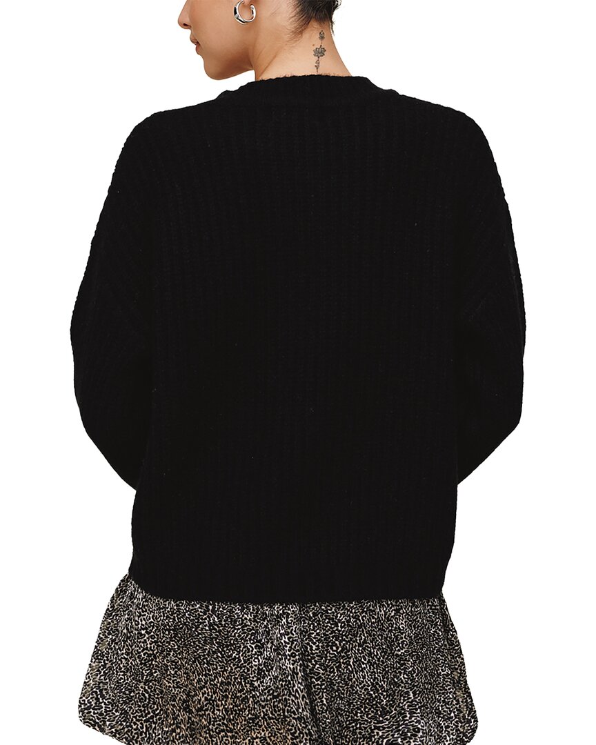 Bella Dahl Bella Dahl Button Placket Wool & Cashmere-Blend Sweater
