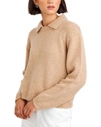 Bella Dahl Bella Dahl Johnny Collar Wool & Cashmere-Blend Sweater