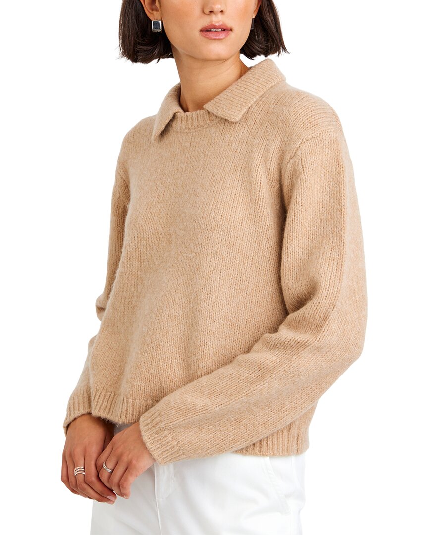 Bella Dahl Bella Dahl Johnny Collar Wool & Cashmere-Blend Sweater