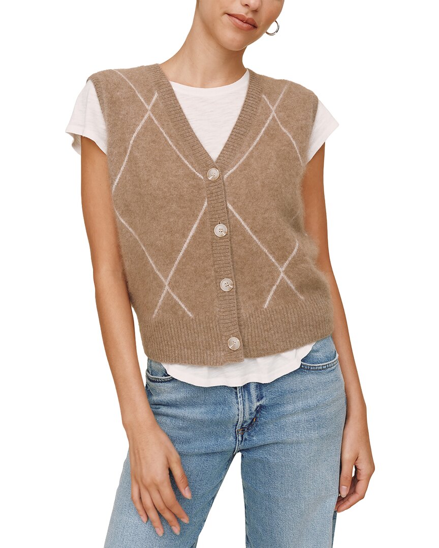 Bella Dahl Bella Dahl Argyle Wool-Blend Vest