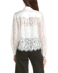 Bella Dahl Bella Dahl Lace Contrast Button Down