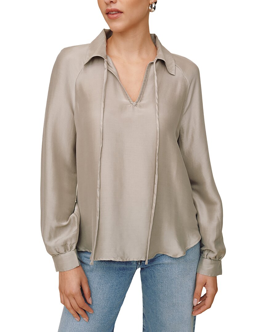 Bella Dahl Bella Dahl Long Sleeve Raglan Silk-Blend Pullover