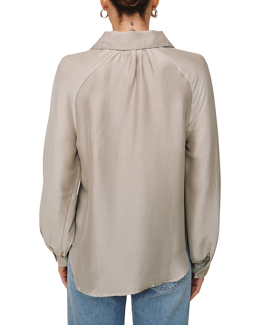 Bella Dahl Bella Dahl Long Sleeve Raglan Silk-Blend Pullover