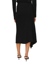 Bella Dahl Bella Dahl Asymmetric Hem Wool-Blend Skirt