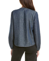 Bella Dahl Bella Dahl V-Neck Ruffle Blouse