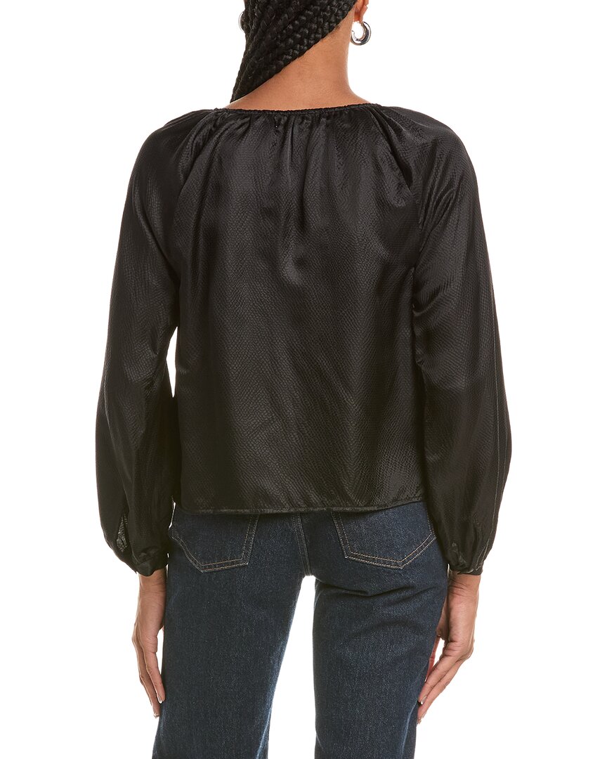 Bella Dahl Tie Neck Raglan Top