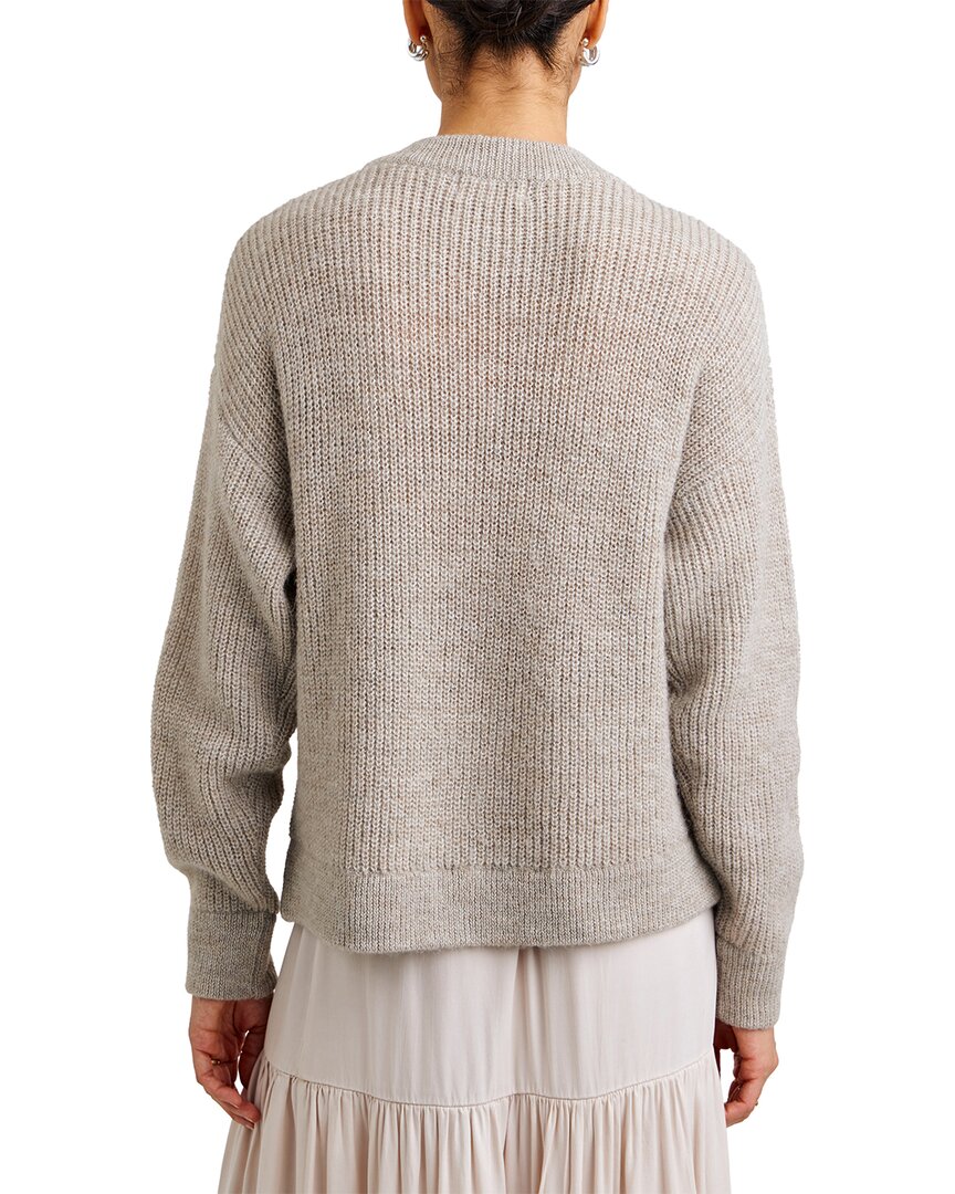Bella Dahl Beaded Crew Neck Sweater