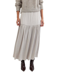 Bella Dahl Dropped Waist Ruffle Maxi Skirt