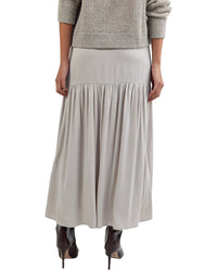 Bella Dahl Dropped Waist Ruffle Maxi Skirt