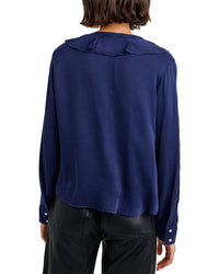 Bella Dahl Ruffle V-Neck Button Up