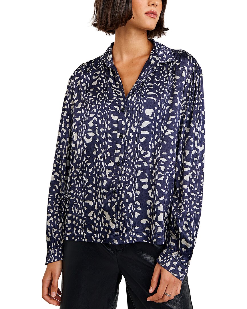 Bella Dahl Shirred Shoulder Button Down