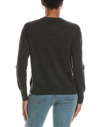 Autumn Cashmere Autumn Cashmere Snowscape Skiers Cashmere Sweater